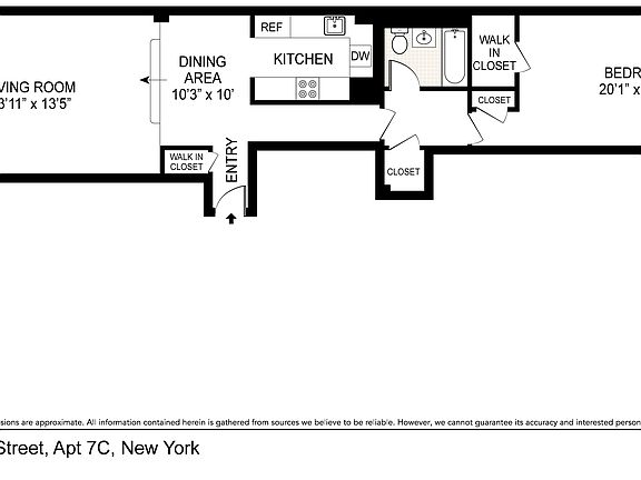 2nd image of 333 W 57th St APT 7C