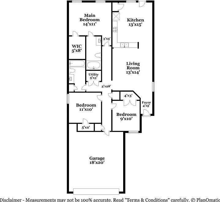 3 bed, 2.0 bath, 1326 sqft, $1,690 — Photo 2