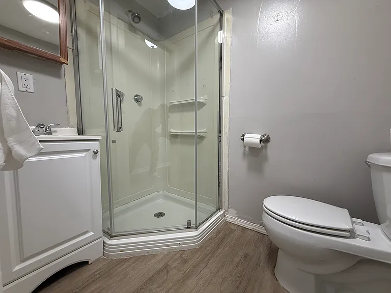 Full bathroom with shower