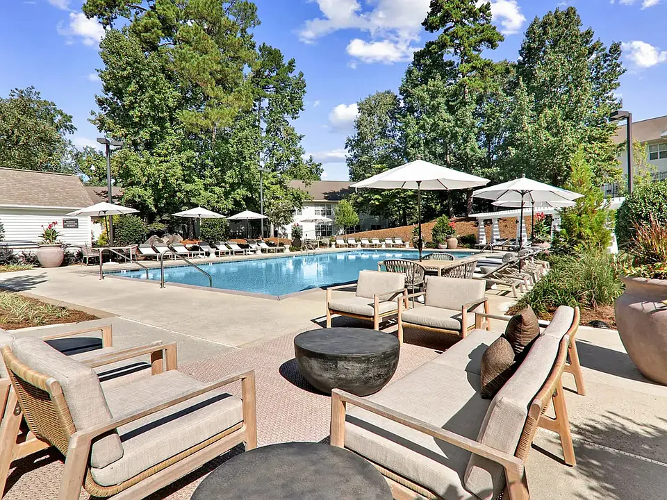 Resort-Style Swimming Pool with Lounge Seating