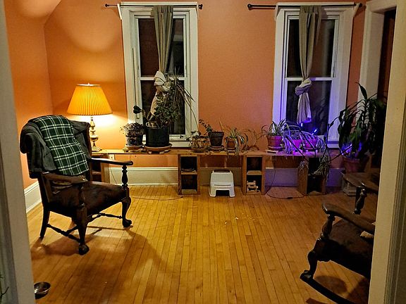 Living room at night