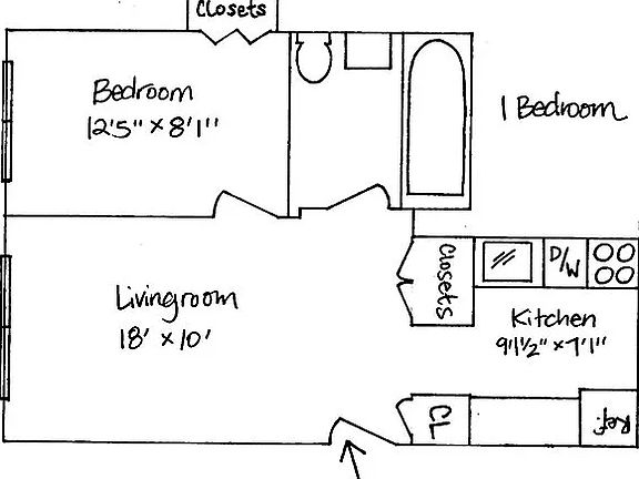 2nd image of 2520 Crescent St APT 1F