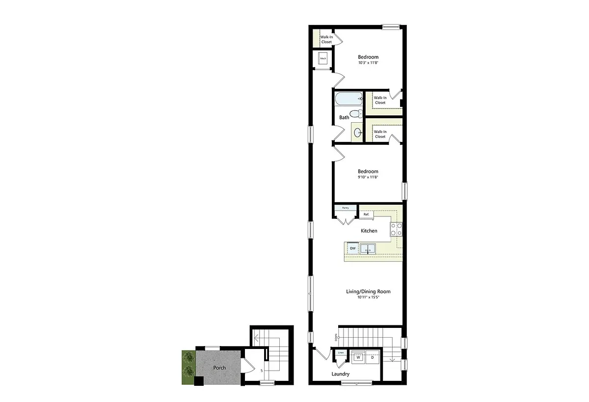 Floor plan Waterchase Second Floor