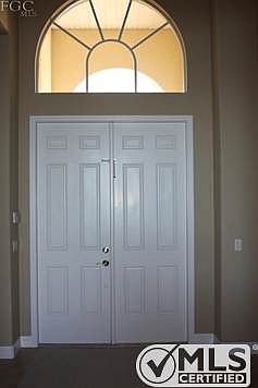 Elegant 16 foot entrance.