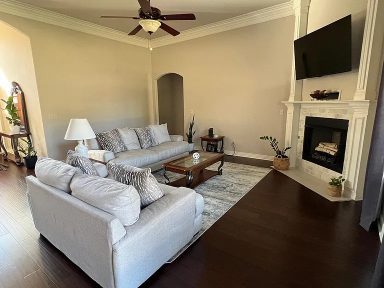 Living Room with Fireplace
