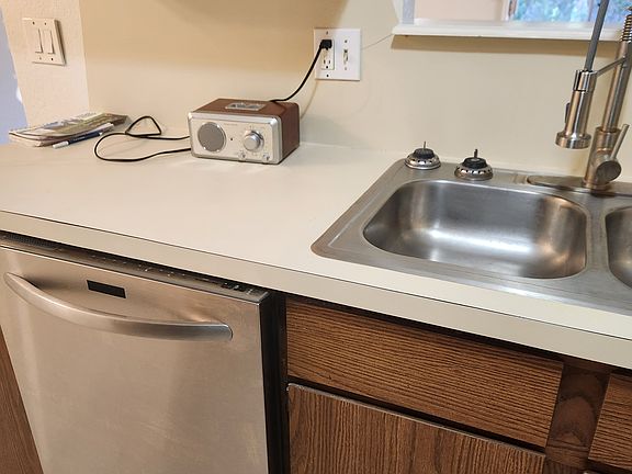 KITCHENAID DISHWASHER,STAINLESS STEEL INSIDE AND OUT ,NEW STAINLESS STEEL SINK AND FAUCET