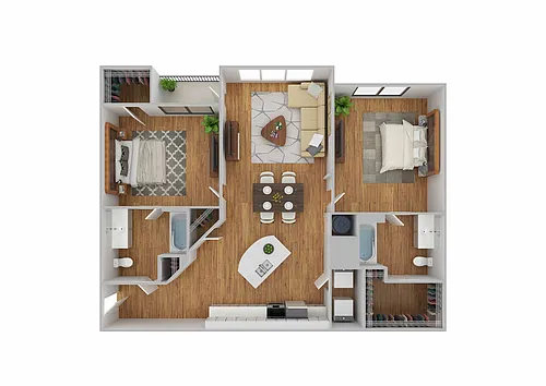 Floor plan B1 | Renovated