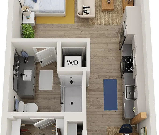 S2-M floor plan NoDa Wandry