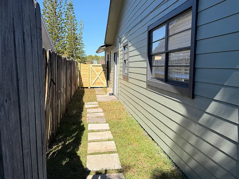 Inside side yard (dog run )