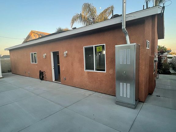 this is the back of the house with private patio