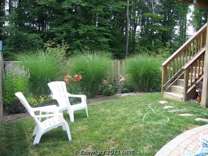Fenced backyard