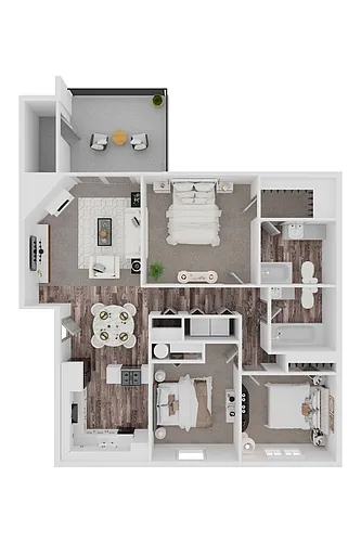 Floor plan 3/2 1025sf