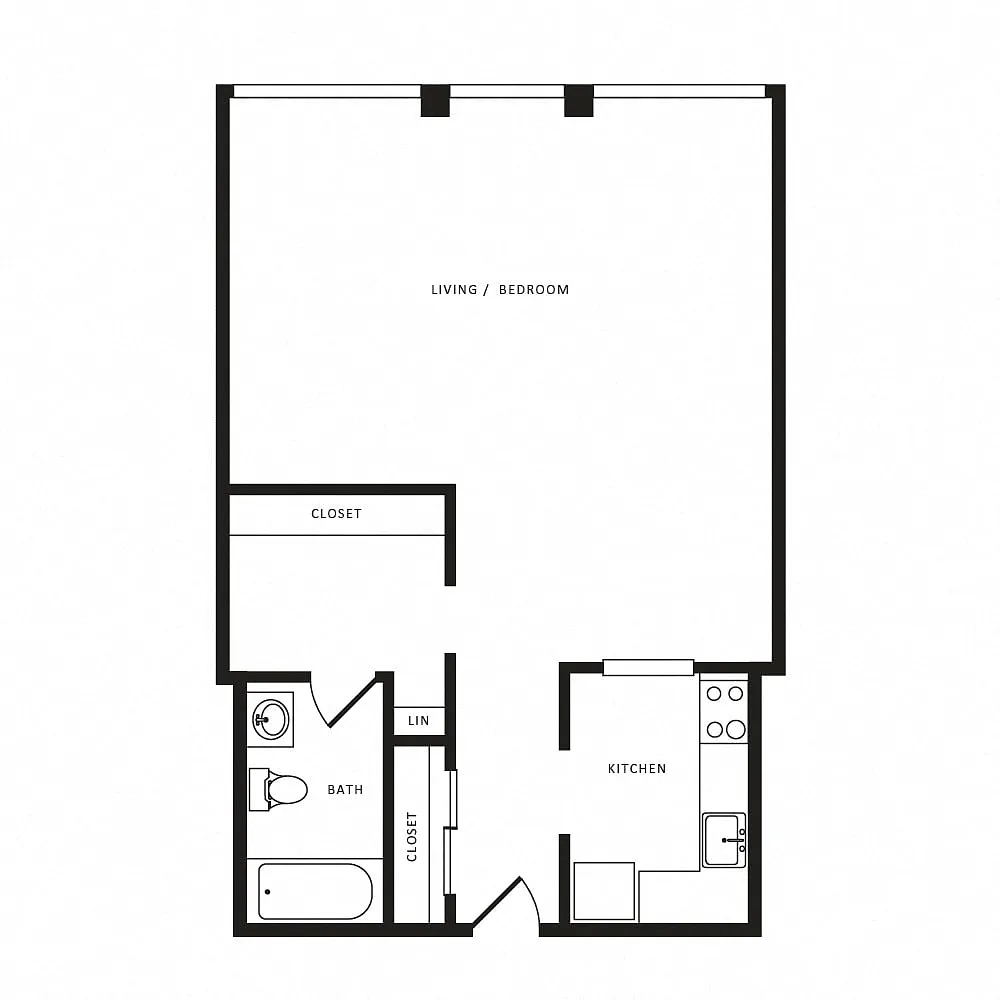 Floor plan Studio-S06 Classic
