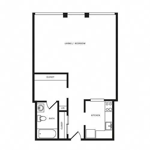 Floor plan Studio-S06 Classic