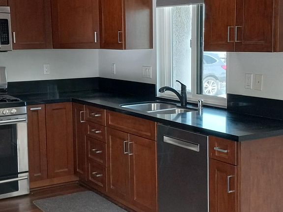 Kitchen and window view to front of unit