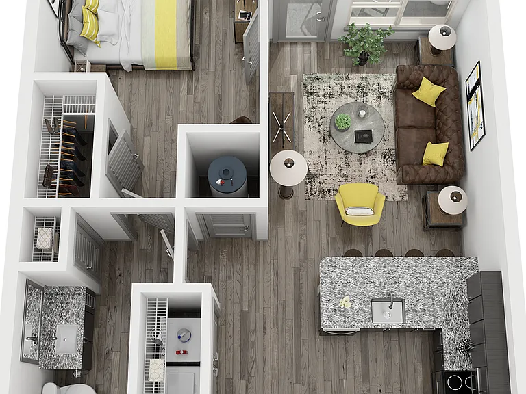 Cue Galatyn Station - A1E Floor Plan Cue Galatyn Station - A1E Floor Plan