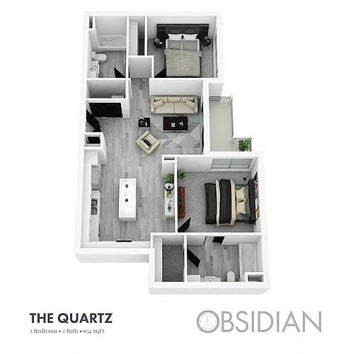 Floor plan OBSIDIAN - The Quartz