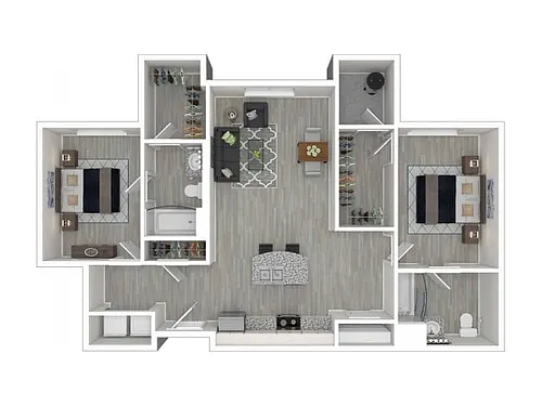 Floor plan 2X2 B1