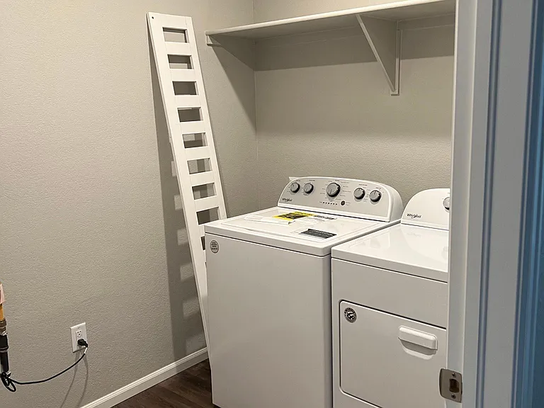 Laundry room is upstairs