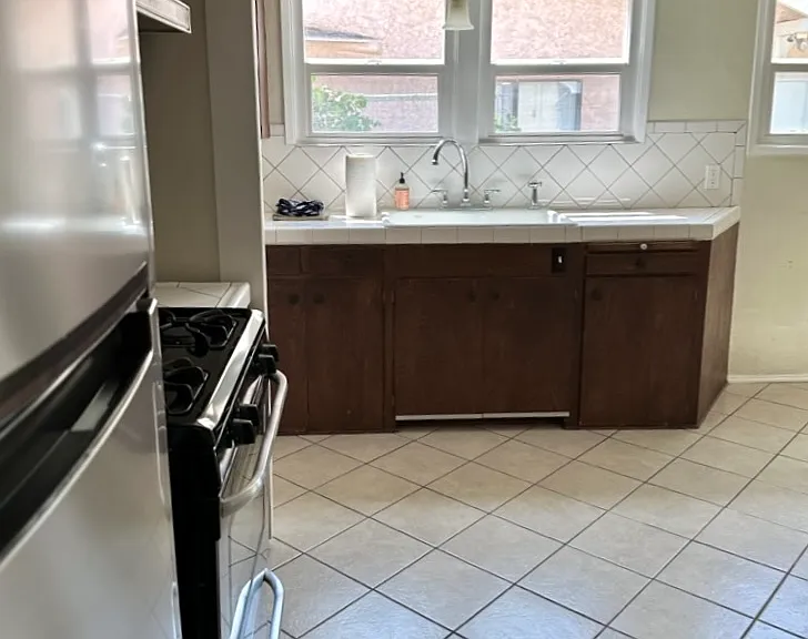 KITCHEN, VIEW FROM HALLWAY
