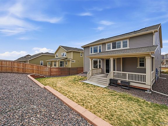 back yard with covered deck
