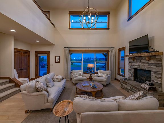 Spacious living room with open floor plan.