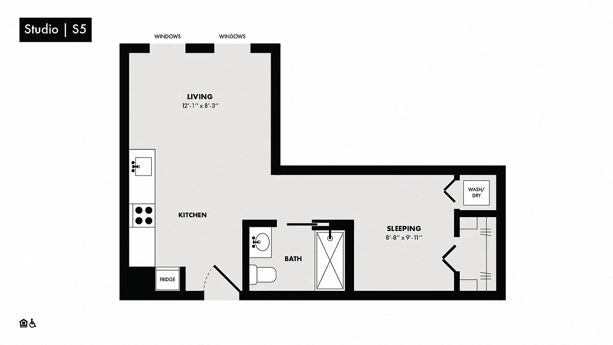 Floor plan Studio-S5