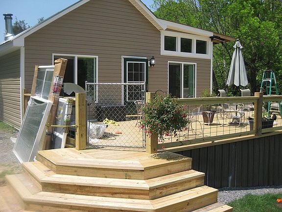 New vinyl /new enlarged deck