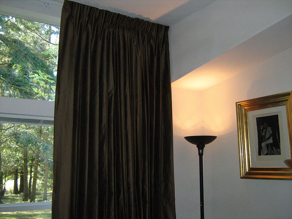 Grand Drape on the front windows