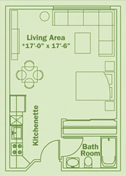 Floor plan Studio