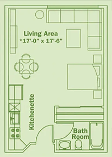 Floor plan Studio