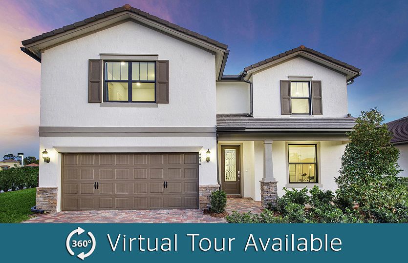 The Citrus Grove, a two-story home with a 2 car garage, shown with Home Exterior C2A