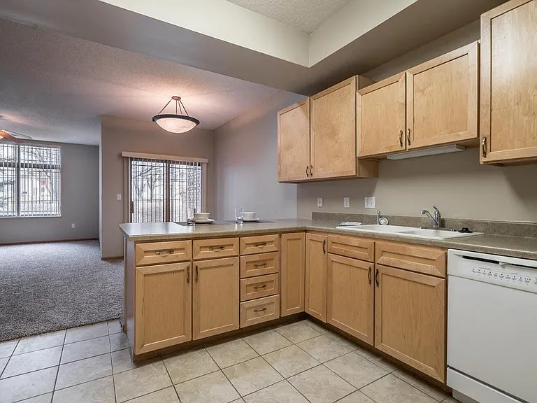 Enjoy plenty of storage and counter space in our large kitchens.