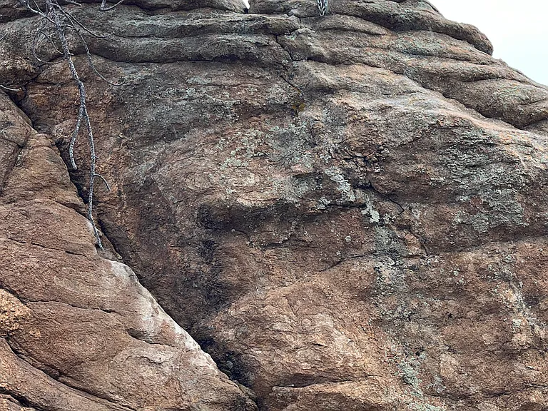 Bolts and Anchors are installed at the top of the property's rock feature for technical rock climbing (at your own risk). Longs, Twin Sisters and Mt. Meeker views are outstanding from the top.