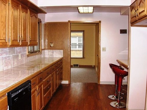 New cupboards and counters in Kitchen