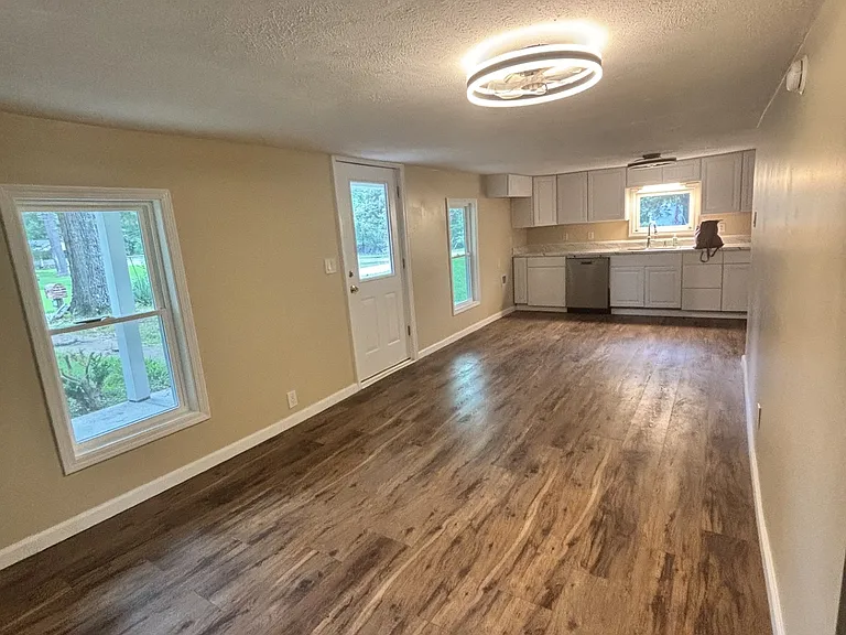 Open floor plan living room.