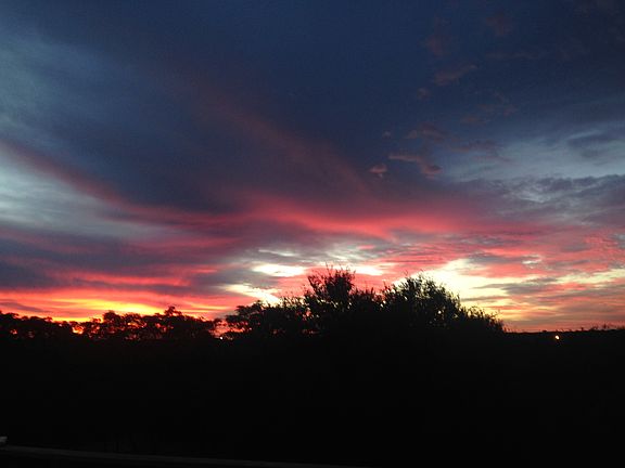 Sunrise from the deck.