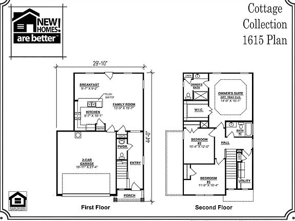 1615 Floor Plan - Plan Included a Covered Back Porch as well 12x14