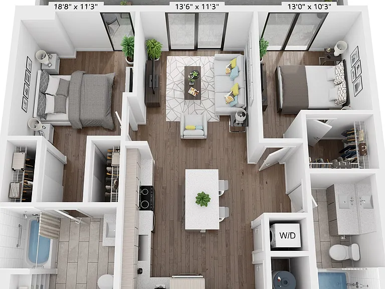 B3 floor plan Grove Central Residences