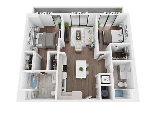 Floor plan B3