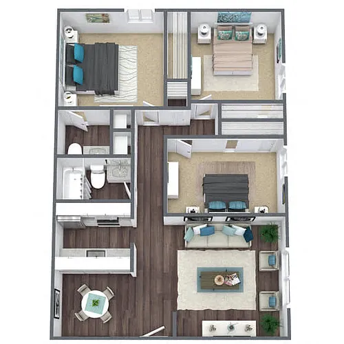 Floor plan C1: 3 Bed 1.5 Bath