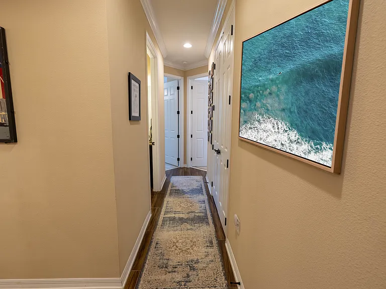 Hallway to Guest Bedrooms & Bathrooms