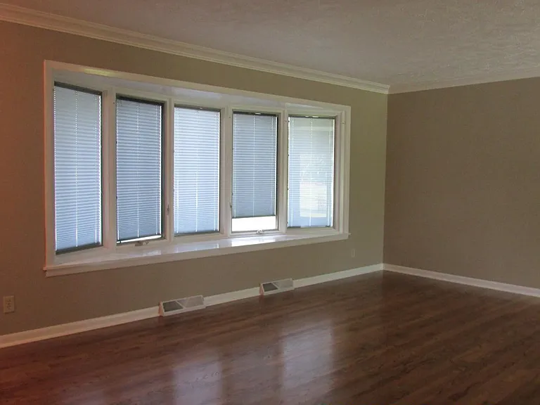 bay window in living room