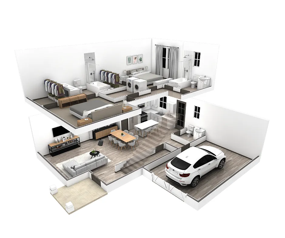 Floor plan 2BR Vista