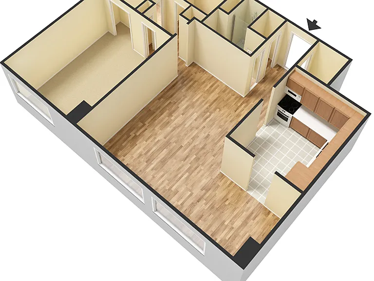 10H - 08 Series 920 sq ft - 1-1H-01-3D 10H - 08 Series 920 sq ft - 1-1H-01-3D