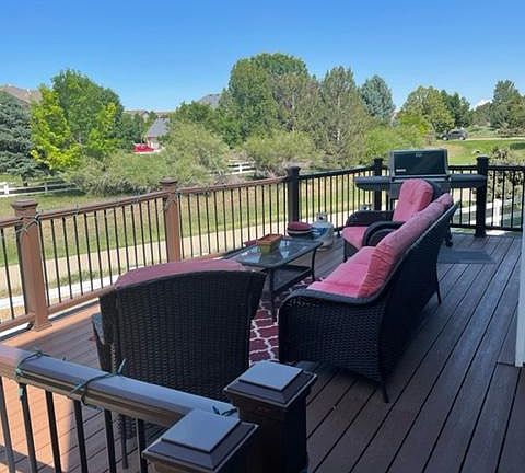 The deck for entertaining
