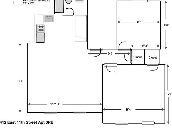 2nd image of 412 E 11th St APT 3RB