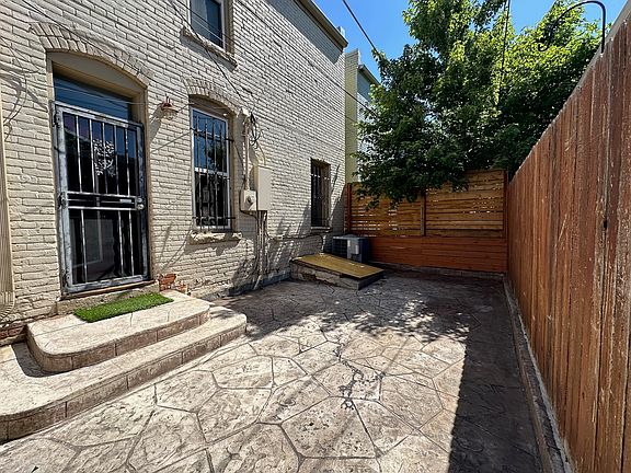 Private back patio