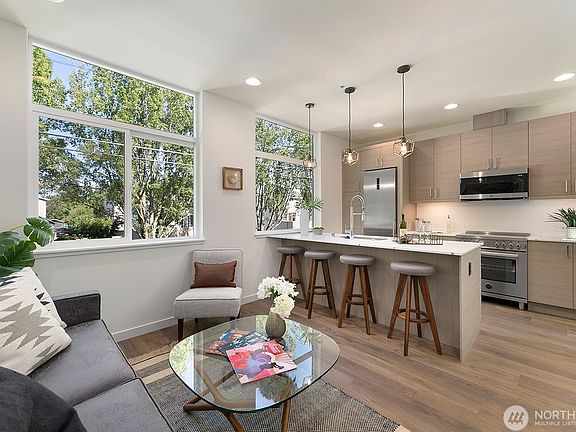 Kitchen and living room