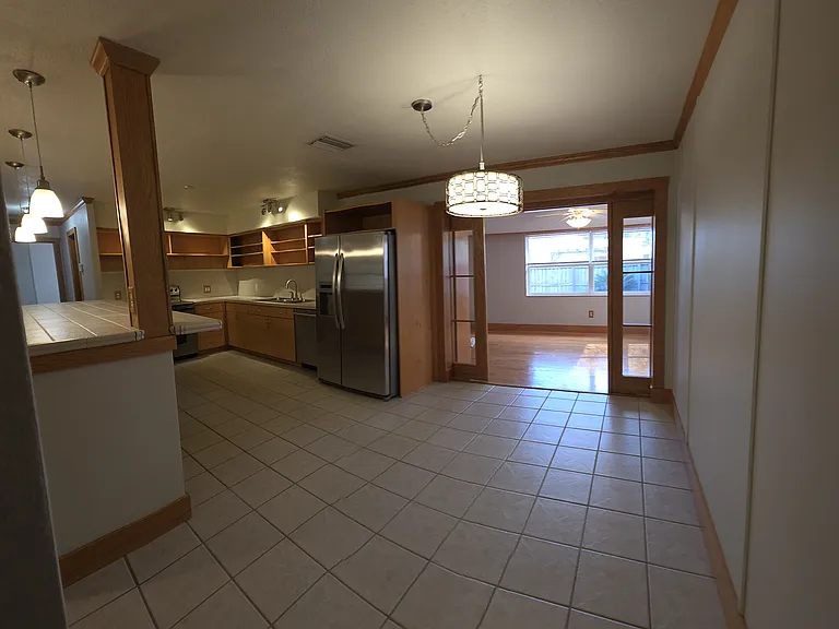 Panorama from the garage door entrance